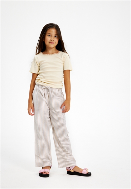The New "Sweatpants" - Kix Pants - Beige stripe